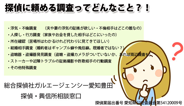 【4】三河豊田 結婚調査・婚約者調査・DV・婚姻費用請求
